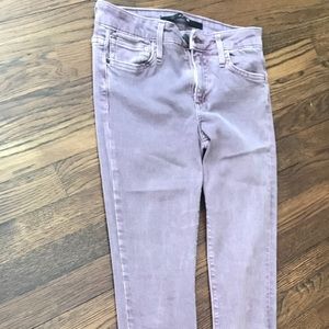 Joes jeans purple skinny jeans